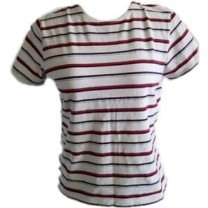 Striped Josephine Chaus 90s style tee shirt 5/$25